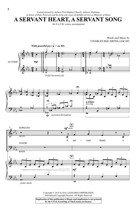 Heart of A Servant Heart Of A Servant Chords .